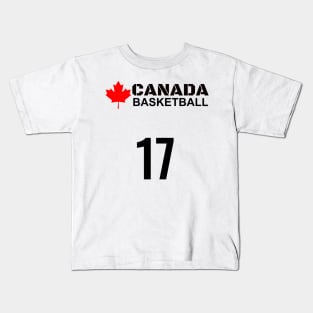 Canada Basketball Number 12 Design Gift Idea Kids T-Shirt